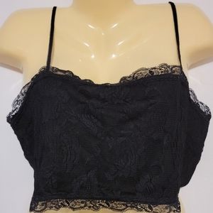 Black Lace Bralette 1X Black Lining Lace Plus size